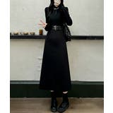 ベルト飾りロングワンピースウエストマーク | SUNSHINE CLOSET | 詳細画像2