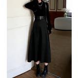 ベルト飾りロングワンピースウエストマーク | SUNSHINE CLOSET | 詳細画像3