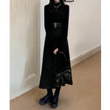 ベルト飾りロングワンピースウエストマーク | SUNSHINE CLOSET | 詳細画像6