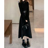 ベルト飾りロングワンピースウエストマーク | SUNSHINE CLOSET | 詳細画像8