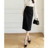 フロントタックスカートオフィスきれいめ レディース膝下スカート美脚脚長 ハイウエ… | SUNSHINE CLOSET | 詳細画像5 
