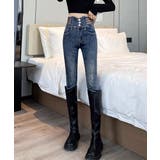 ベルトデザイン スキニーデニムパンツ美脚 | SUNSHINE CLOSET | 詳細画像6 