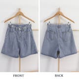 ロールアップ デニムショートパンツ 美脚 | SUNSHINE CLOSET | 詳細画像3 