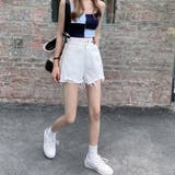 ダメージ加工デニムショートパンツ 韓国風 | SUNSHINE CLOSET | 詳細画像12 
