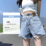 ダメージ加工デニムショートパンツ 韓国風 | SUNSHINE CLOSET | 詳細画像14 