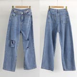 ダメージ デニムパンツ ハイウエスト美脚 | SUNSHINE CLOSET | 詳細画像2 