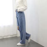 ダメージ デニムパンツ ハイウエスト美脚 | SUNSHINE CLOSET | 詳細画像5 