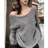 バックオープンリボンニットトップス韓国風 | SUNSHINE CLOSET | 詳細画像12 