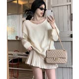 バックオープンリボンニットトップス韓国風 | SUNSHINE CLOSET | 詳細画像17 