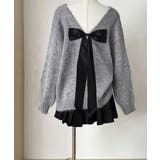 バックオープンリボンニットトップス韓国風 | SUNSHINE CLOSET | 詳細画像21 