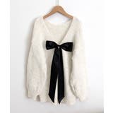 バックオープンリボンニットトップス韓国風 | SUNSHINE CLOSET | 詳細画像30 