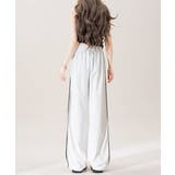レースフリル付きラインパンツきれいめ レディース薄手カジュアルパンツおしゃれ ハ… | SUNSHINE CLOSET | 詳細画像8 