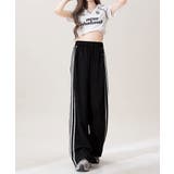 レースフリル付きラインパンツきれいめ レディース薄手カジュアルパンツおしゃれ ハ… | SUNSHINE CLOSET | 詳細画像9 