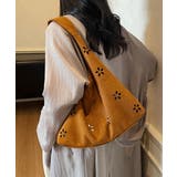 花柄カットスエード調トートバッグポーチ付 | SUNSHINE CLOSET | 詳細画像1 