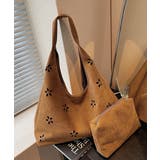 花柄カットスエード調トートバッグポーチ付 | SUNSHINE CLOSET | 詳細画像16 