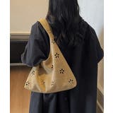 花柄カットスエード調トートバッグポーチ付 | SUNSHINE CLOSET | 詳細画像6 