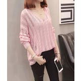 バッグレースアップ 透かし編みニット | SUNSHINE CLOSET | 詳細画像15 