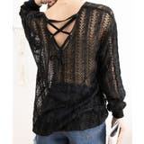 バッグレースアップ 透かし編みニット | SUNSHINE CLOSET | 詳細画像18 