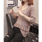 バッグレースアップ 透かし編みニット | SUNSHINE CLOSET | 詳細画像3 