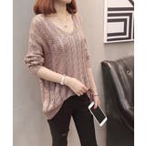 バッグレースアップ 透かし編みニット | SUNSHINE CLOSET | 詳細画像4 