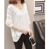 バッグレースアップ 透かし編みニット | SUNSHINE CLOSET | 詳細画像6 