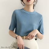韓国風 冷感タッチ サマーニット | SUNSHINE CLOSET | 詳細画像6 