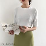 韓国風 冷感タッチ サマーニット | SUNSHINE CLOSET | 詳細画像7 