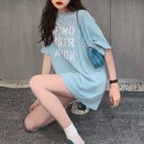 ロング ロゴtシャツ レディース 半袖 | ANGELCLOSET | 詳細画像10