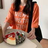 ロング ロゴtシャツ レディース 半袖 | ANGELCLOSET | 詳細画像11