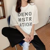 ロング ロゴtシャツ レディース 半袖 | ANGELCLOSET | 詳細画像5