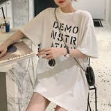 ロング ロゴtシャツ レディース 半袖 | ANGELCLOSET | 詳細画像7