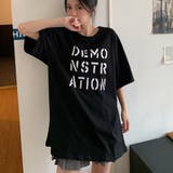 ロング ロゴtシャツ レディース 半袖 | ANGELCLOSET | 詳細画像8
