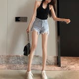 デニムショートパンツ ダメージレディース | SUNSHINE CLOSET | 詳細画像7 