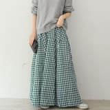 ロングスカートレディースギンガムチェック | SUNSHINE CLOSET | 詳細画像1