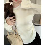 パール付きニットトップス フレアスリーブ | SUNSHINE CLOSET | 詳細画像12 