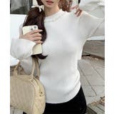 パール付きニットトップス フレアスリーブ | SUNSHINE CLOSET | 詳細画像2 