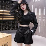フェイクレザーショートパンツ 細見え 春 | ANGELCLOSET | 詳細画像5
