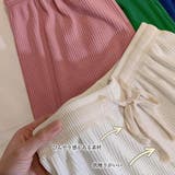 ドロスト ワイドパンツ リブ レディース | SUNSHINE CLOSET | 詳細画像4