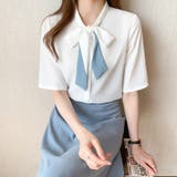 ネクタイブラウス レディース ブラウス夏 | ANGELCLOSET | 詳細画像4