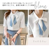 ネクタイブラウス レディース ブラウス夏 | ANGELCLOSET | 詳細画像5