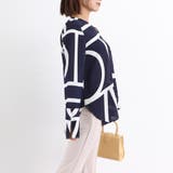 幾何学模様ブラウスレディースVネック長袖 | SUNSHINE CLOSET | 詳細画像14