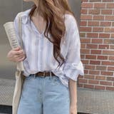 ストライプシャツ レディース カジュアル | SUNSHINE CLOSET | 詳細画像1 