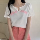 サマー ニットtシャツ レディース 韓国 | SUNSHINE CLOSET | 詳細画像8 