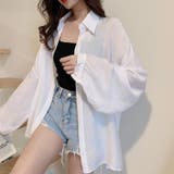 シアーシャツ 薄手シースルー羽織り 韓国 | SUNSHINE CLOSET | 詳細画像5 
