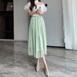 フレアスカート キャザー ロングスカート | SUNSHINE CLOSET | 詳細画像16