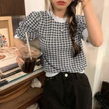 千鳥柄 千鳥格子 サマーニット 半袖 | ANGELCLOSET | 詳細画像6
