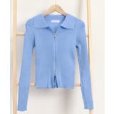 リブニットトップスレディースジップアップ | SUNSHINE CLOSET | 詳細画像22 