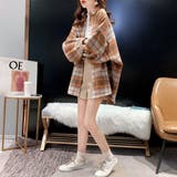 チェック柄シャツ 起毛シャツブラウス韓国 | ANGELCLOSET | 詳細画像12