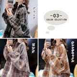 チェック柄シャツ 起毛シャツブラウス韓国 | ANGELCLOSET | 詳細画像2
