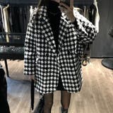 千鳥格子柄 ジャケット 中綿コート 秋冬 | SUNSHINE CLOSET | 詳細画像3
